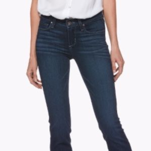 Paige Skyline Straight Jeans in Dark Wash